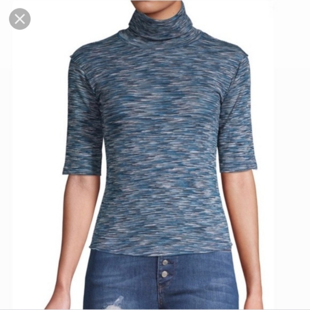 Free people space dyed turtleneck top shirt